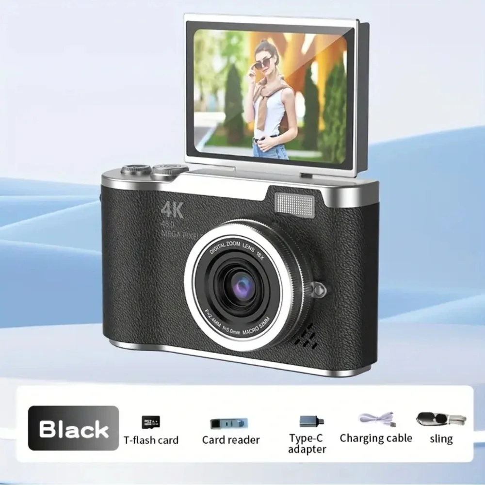 Purple 4K Digital Camera w/ Memory Card